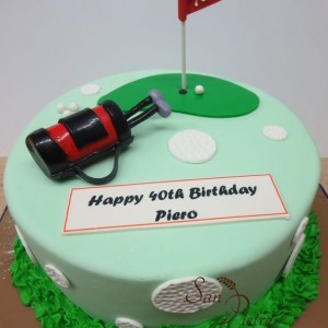 gâteau golf / All in 40 golf cake
