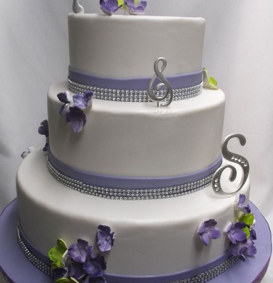 Violet et Lime gâteau de mariage /Purple and Lime Wedding cake