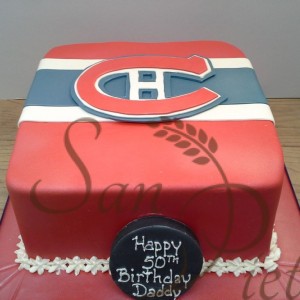 Canadiens logo cake