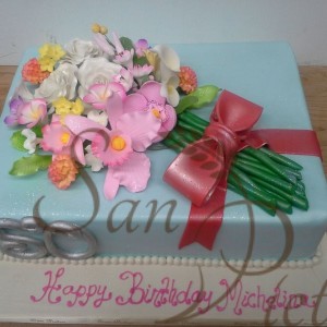50th Birthday Boquet Cake