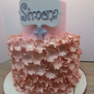 Two Tier Cake Bapstim Simona