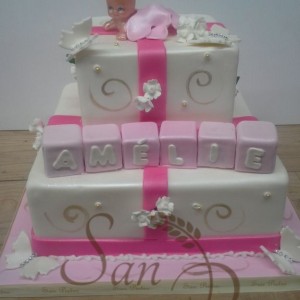 Baptism cake for Amelie