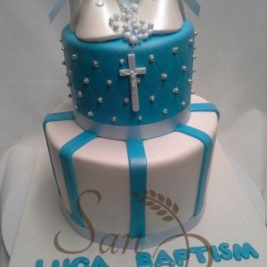 Baptism cake for Luca