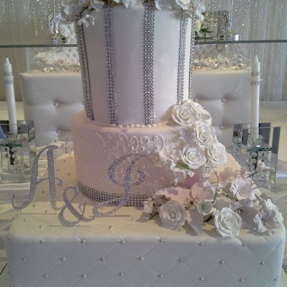 Wedding Diamond Tall Cake